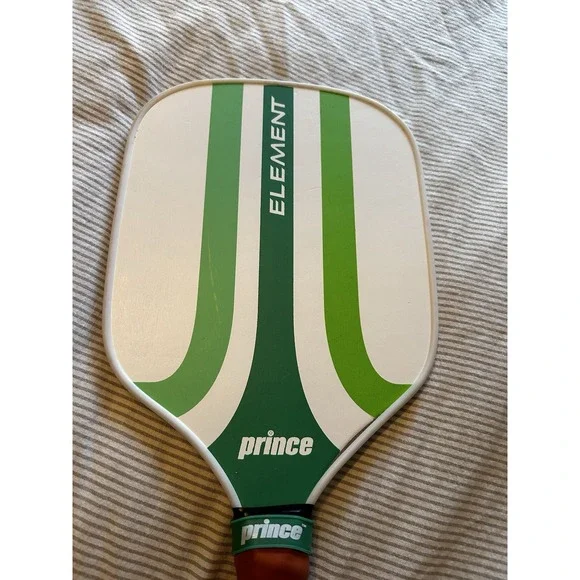 Prince Element pickleball paddle recreational series retro design green white - Picture 3 of 10